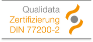 Qualidata Zertifizierung DIN 77200-2